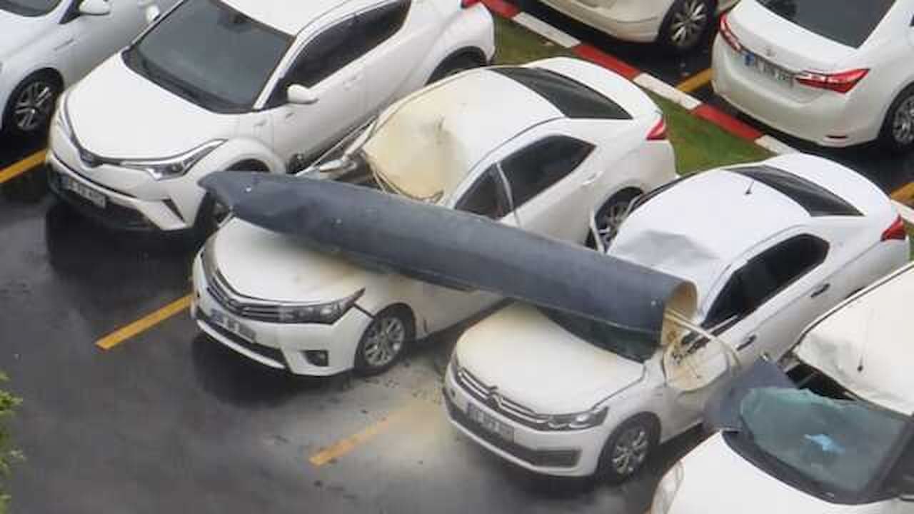 TPAO Otoparkına F-4 Savaş Uçağının Yakıt Tankı Çarptı