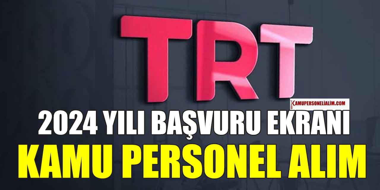 TRT İle TRT Ababi Kamu Personeli Alımı İş İlanları