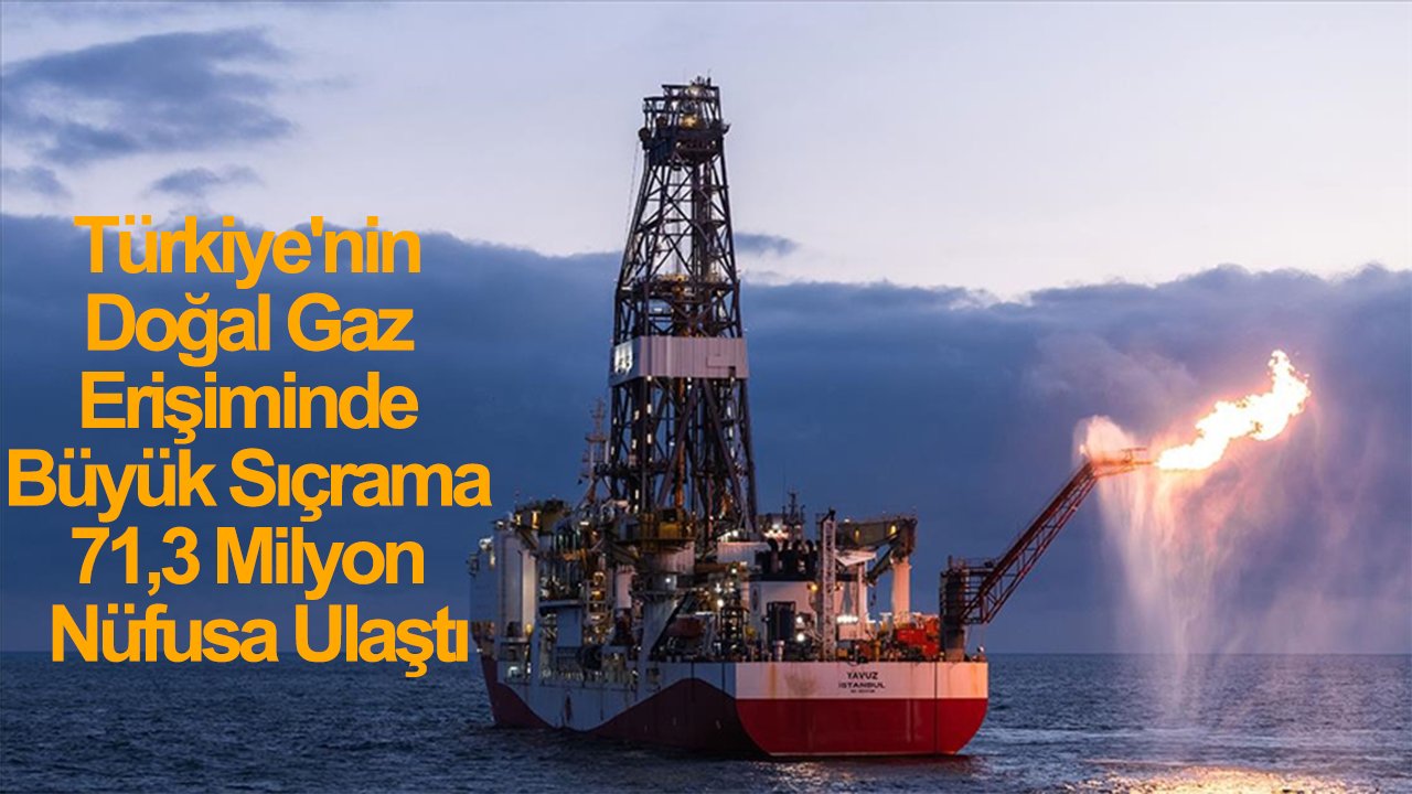 Türkiye'nin Doğal Gaz Erişiminde Büyük Sıçrama 71,3 Milyon Nüfusa Ulaştı