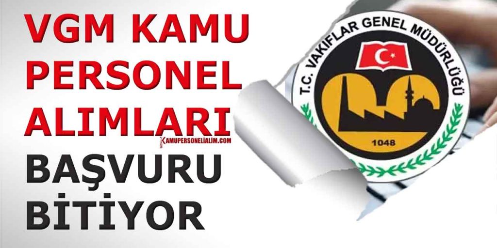 VGM 15 Kamu Personeli Alımı CBİKO Başvuruları 5 Ocak Son