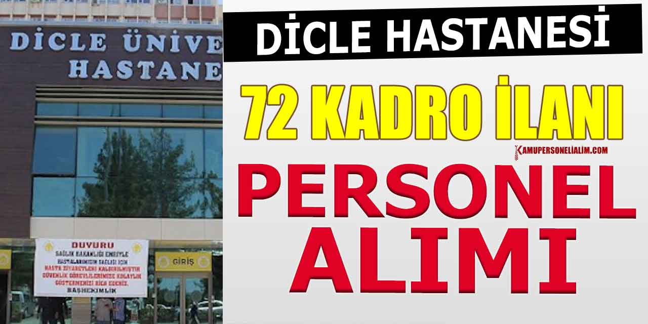 Dicle Üniversitesi 72 Tercüman, Sağlık Personeli ve Kütüphaneci Alımı