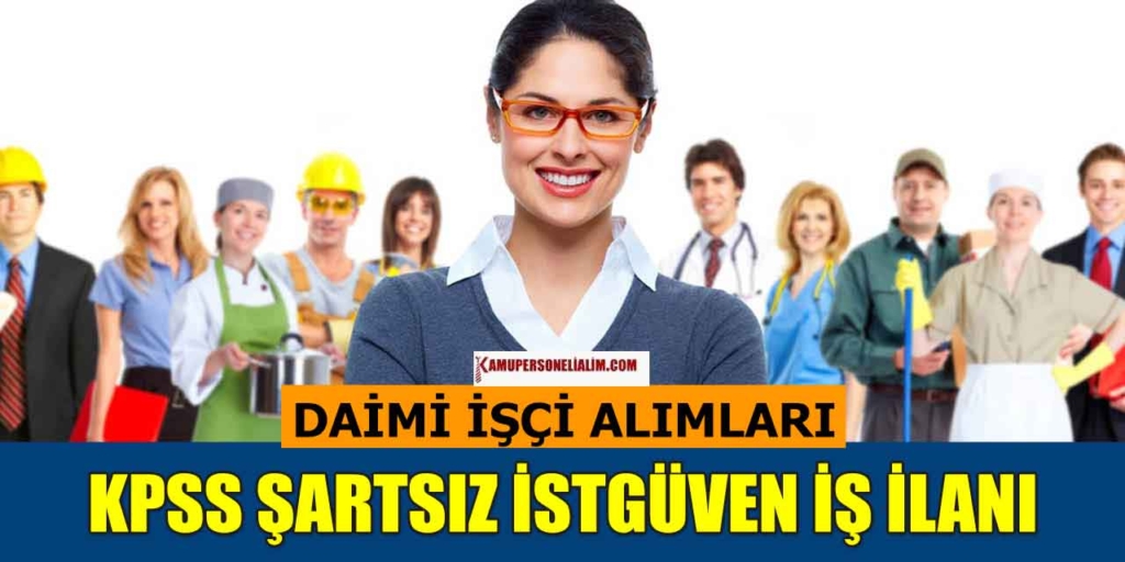 İSTGÜVEN Kamu İşçi Alımı 3 Branş Dağılımı