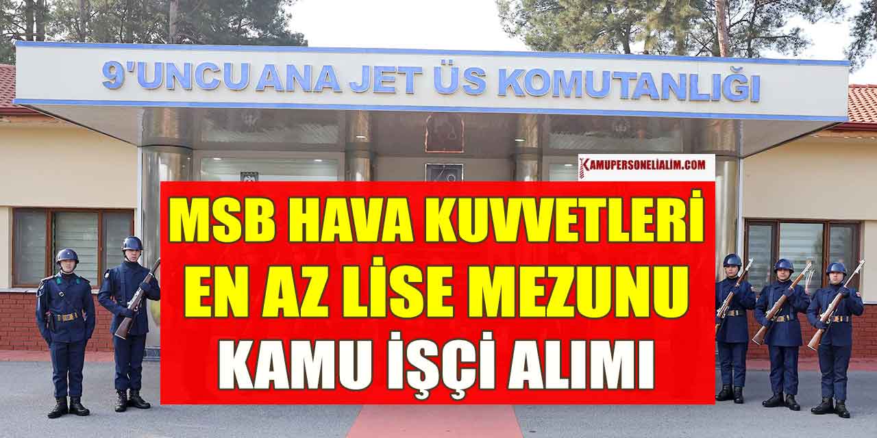 9 Uncu Ana Jet Üs Komutanlığı Kışla Gazino Müdürlüğü Servis Elemanı Alımı