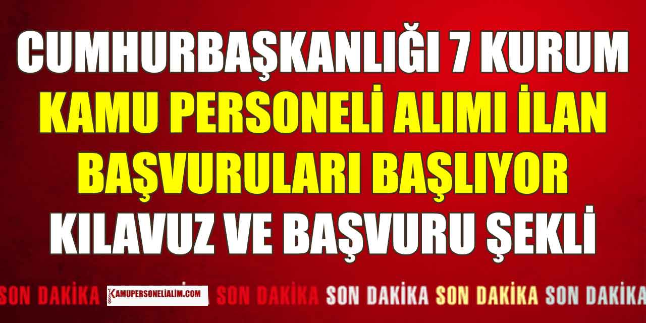 CBİKO İşe Alımı Kariyer! Cumhurbaşkanlığı Kamu Personel Alımı İlanları
