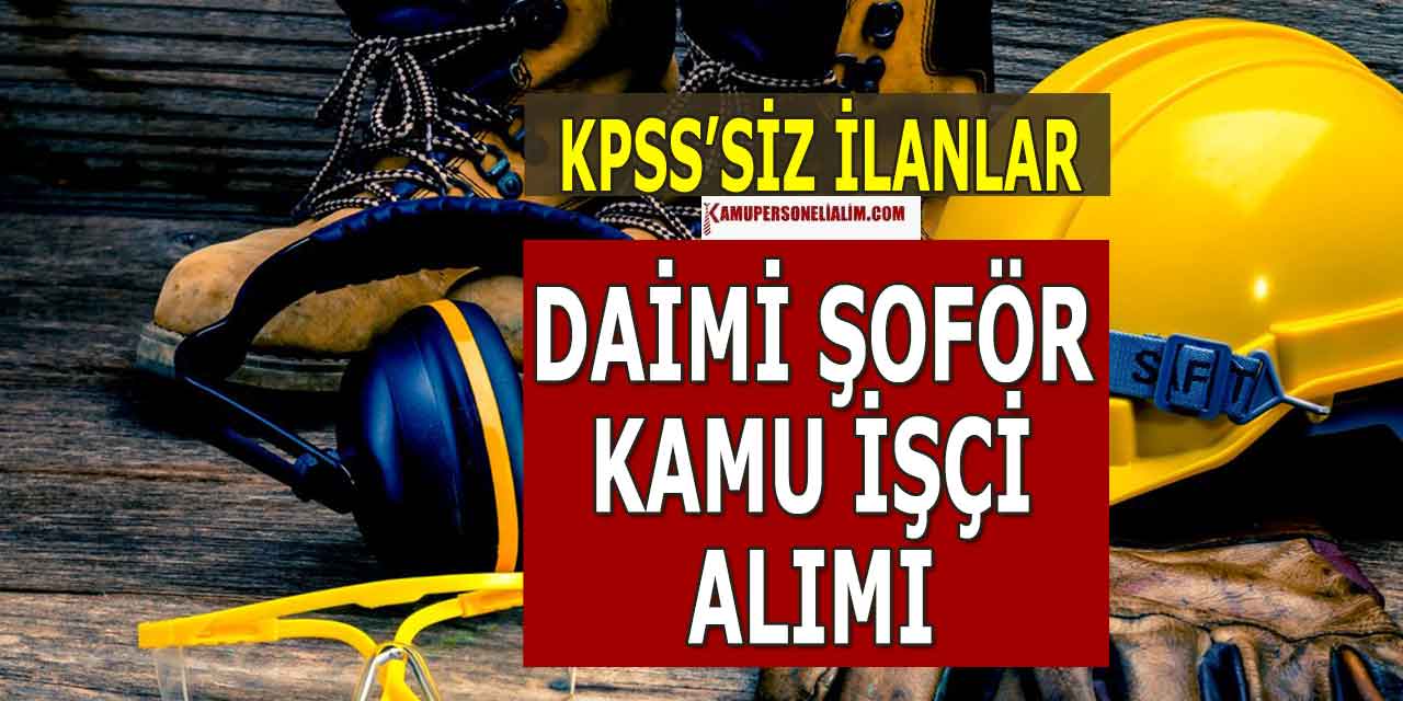 Kestel Belediyesi Kamu Şoför Alımı İŞKUR İlanı