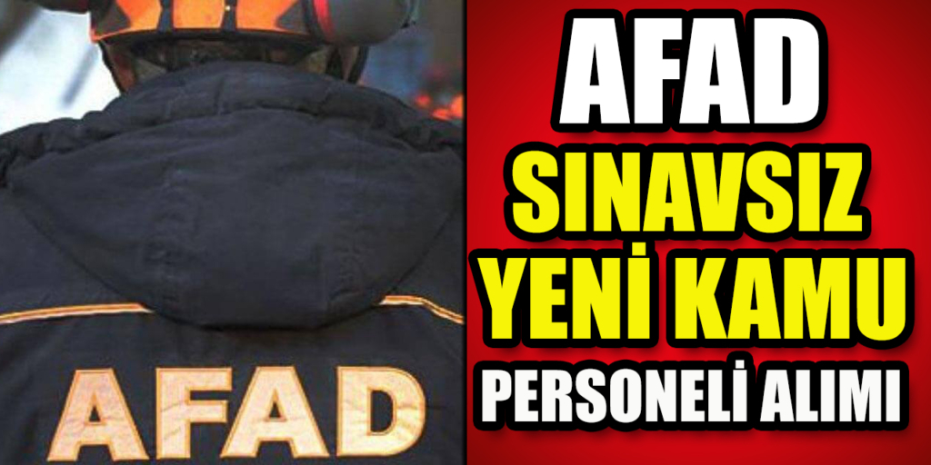 AFAD 81 Şehir 1000 Sözleşmeli Kamu Personel Alımı İlan Kılavuzu