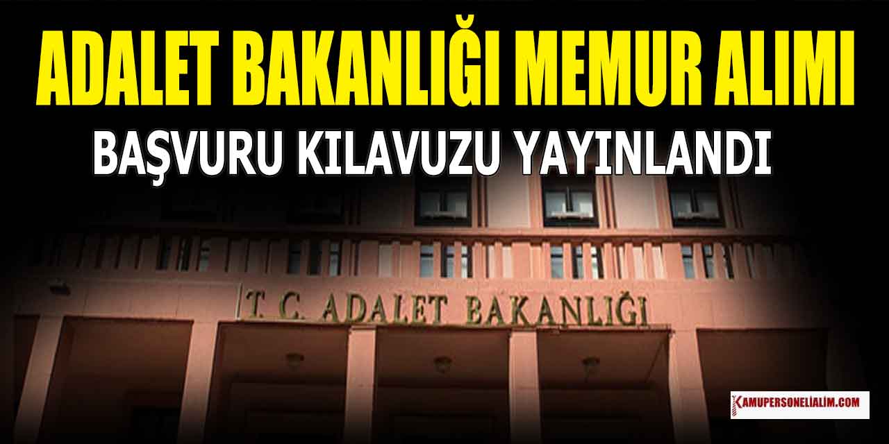 Adalet Bakanlığı ATK 16 Devlet Memur Alımı Kılavuzu İKM 9 Şehir Listesi