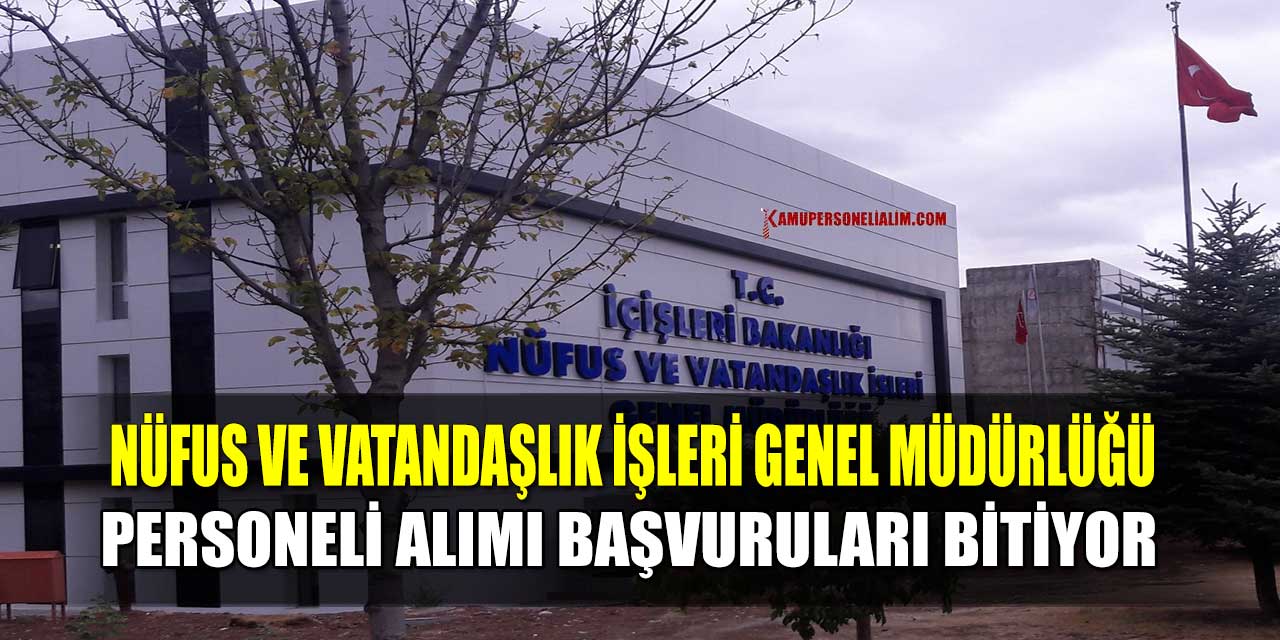 NVİ 11 Kamu Personeli Alımı 24 Kasım Son Tarih