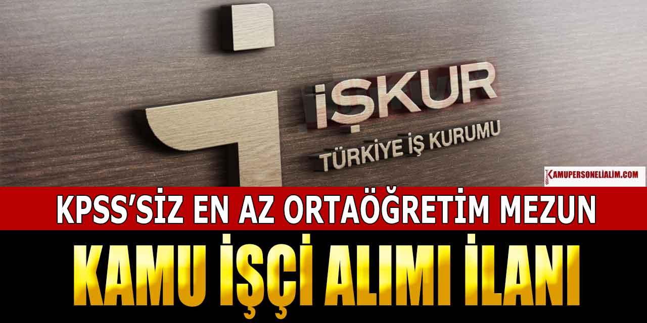 Artvin İl Sağlık Müdürlüğü İŞKUR’da KPSS'siz 18-40 Yaşla Temizlik Görevlisi Alımı