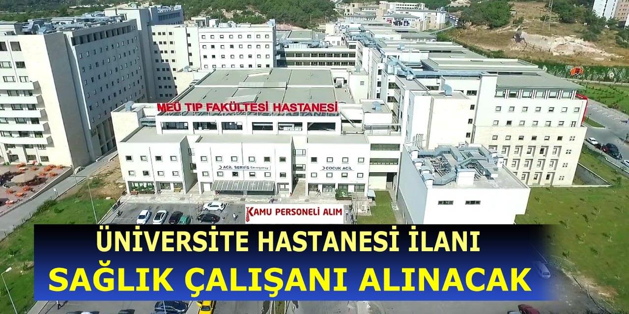 Mersin Üniversitesi Sözleşmeli Personel Alımı (Sağlık Personeli)