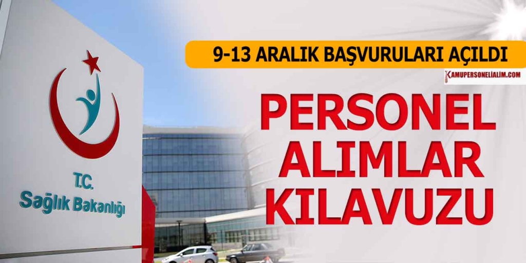 Sağlık Bakanlığı 15 Sağlık Uzmanı Alımı Başvuruları 9-13 Aralık
