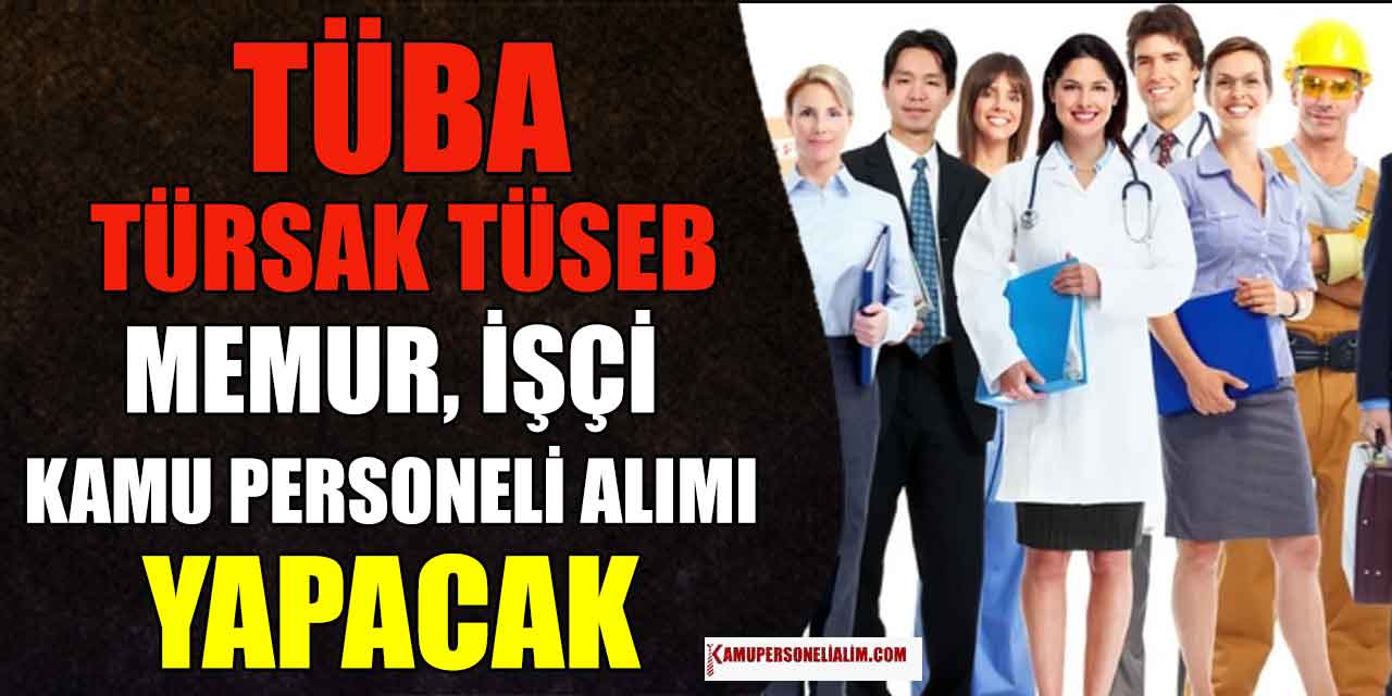 TÜBA 11 Kütüphaneci, VHKİ, Şoför ve Hizmetli Alımı Resmi Gazete İlanı