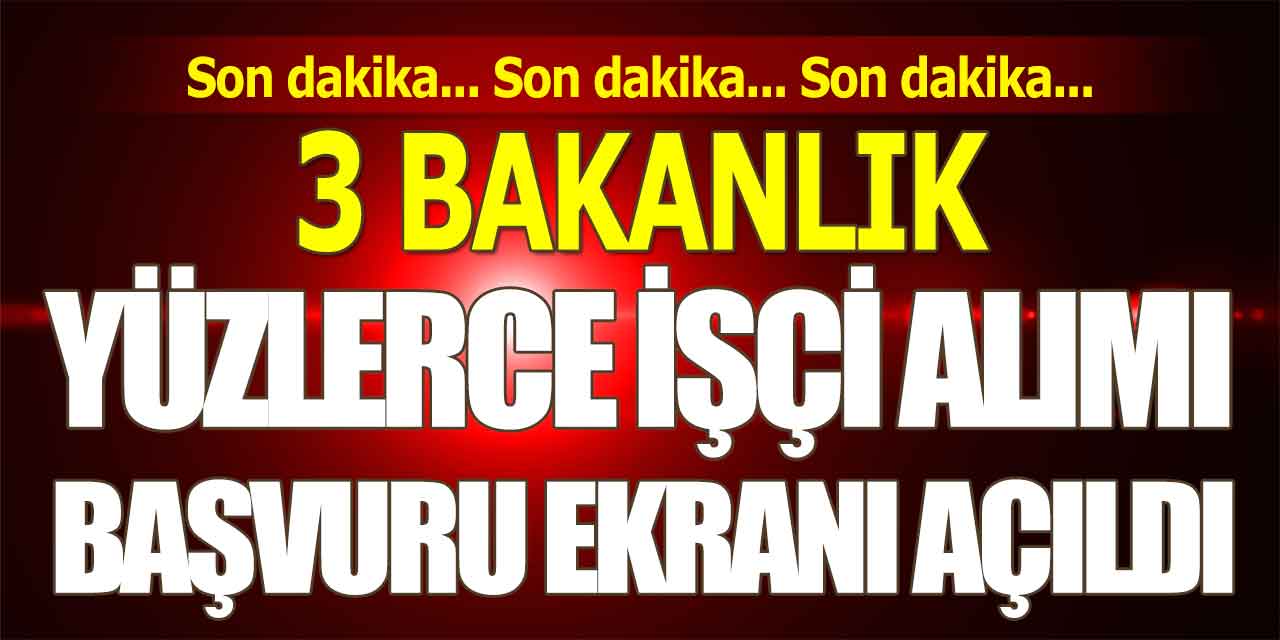 Çevre Aile ve Kültür Bakanlıkları Yüzlerce Kamu İşçi Alımı İŞKUR'da Yayınlandı