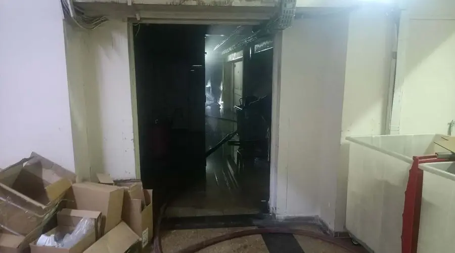 Aydın Devlet Hastanesinin zemin katında bulunan çamaşırhanede yangın çıktı. Yangın
