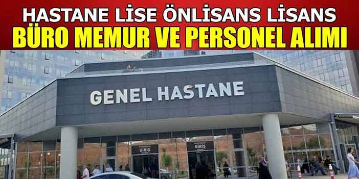 Kamu Üniversite Hastaneleri Devlet İşçi, Memur ve Kamu Personeli Alımı