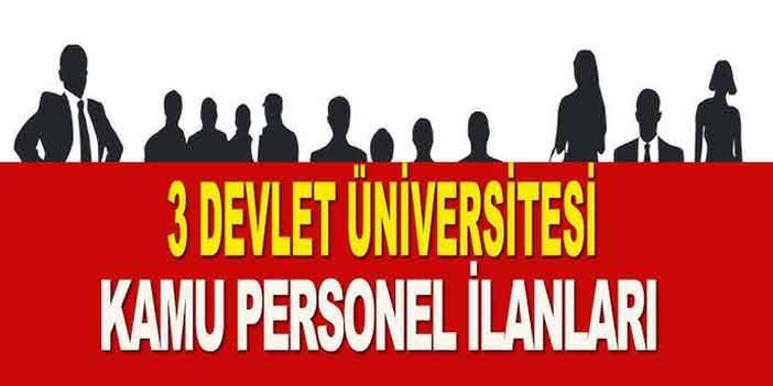 Kamu Üniversiteleri Sözleşmeli İşçi, Memur ve Devlet Personel Alımı İlanları