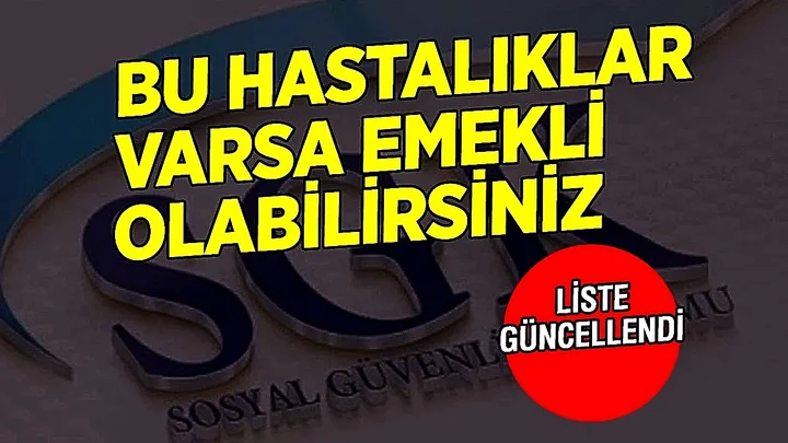 SGK’dan devrim gibi karar! İşte erken emeklilik yolunu açan hastalıklar