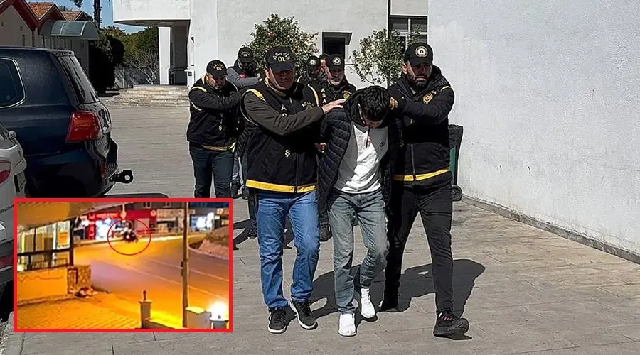Adana’da motosikletle sağlık kabinine gelen yüzü kasklı Cumali K. (21),