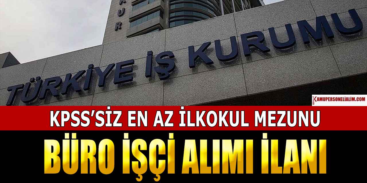 Sinop Durağan Belediyesi Büro İşçi Alımı İŞKUR İlanı