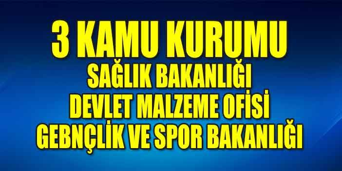 3 Kurum Güncel Kamu Personel Alımı İlanları