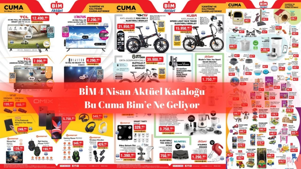 Bim'de 4 Nisan Çılgınlığı: 12.490 TL'ye TCL 43 İnç TV, 39.900 TL'ye Buffalo-F Elektrikli Bisikletle Fırsatların Dibine Vurun!