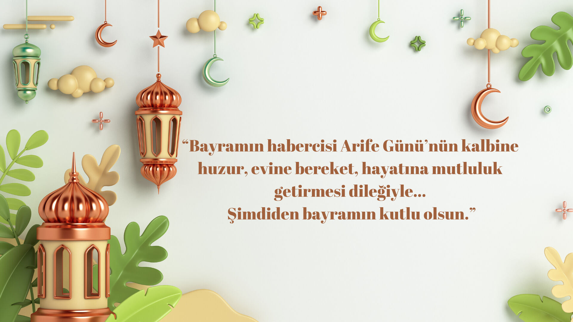 Bu özel günün önemini vurgulayan kısa, anlamı ve resimli mesajlar: Arife günü mesajları!