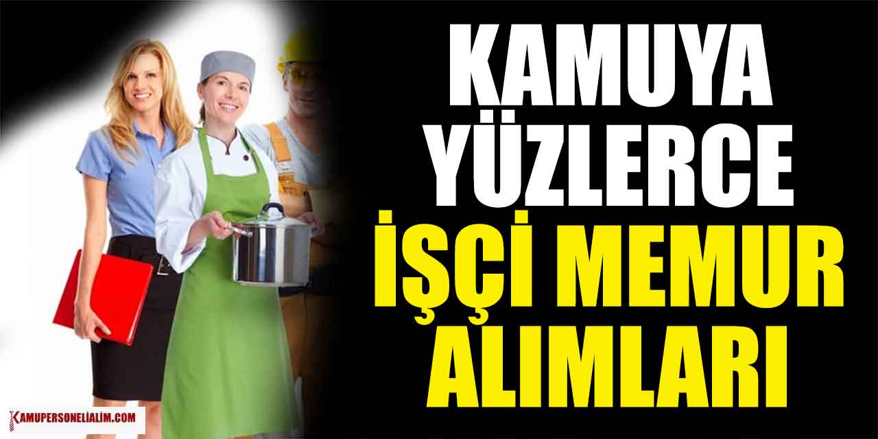 Kamuya Yüzlerce İşçi, Memur ve Kamu Personeli Alımı Kılavuzları