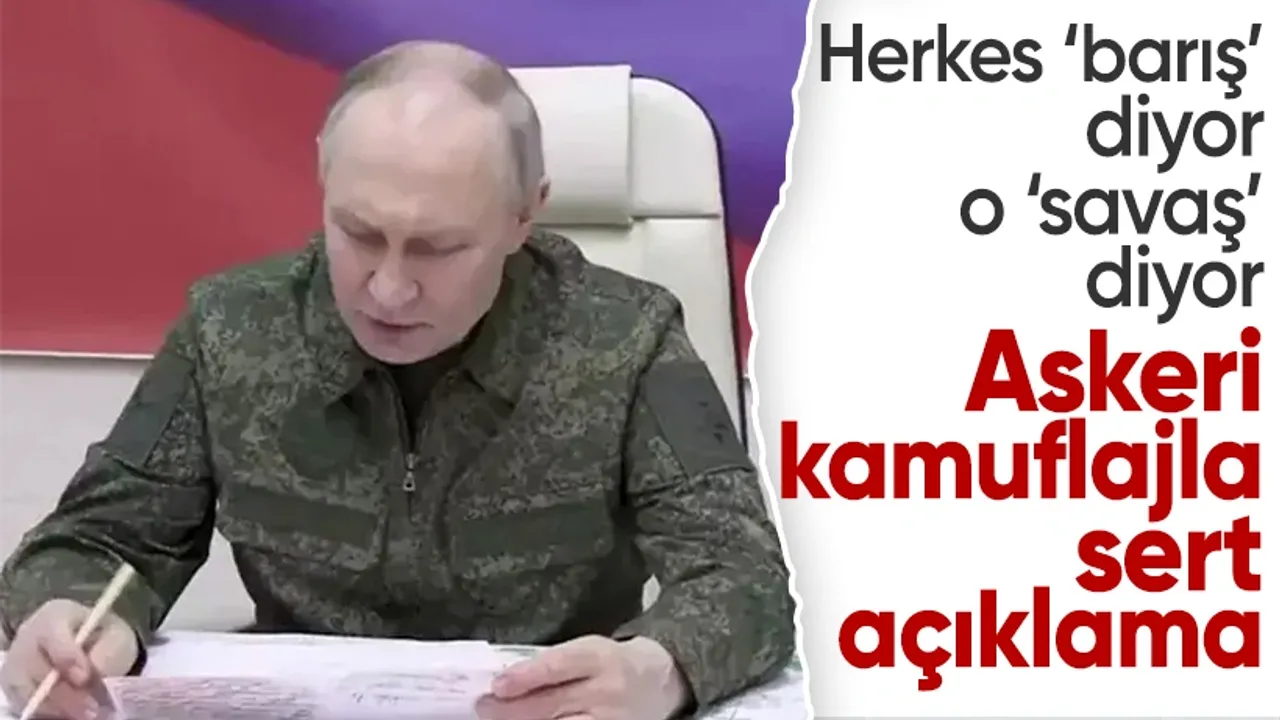 Putin Kursk’ta Savaş Naraları Attı: Askeri Kamuflajla Cephede “Hepsini Alacağız!”