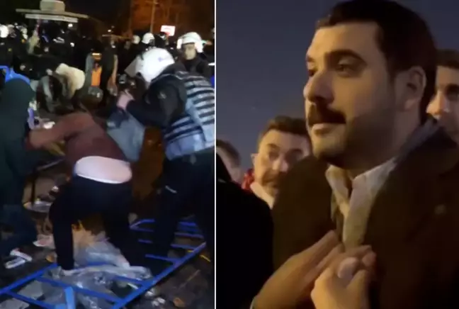 Saraçhane’de İmamoğlu Protestosunda Bomba Diyalog: “Dokunulmazsanız, Önden Yürüyün de Gaz Yemeyelim!”