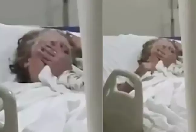 Hasta Annesini Boğmaya Çalışan Kadın Dehşet Anlarını Kameralara Yansıttı