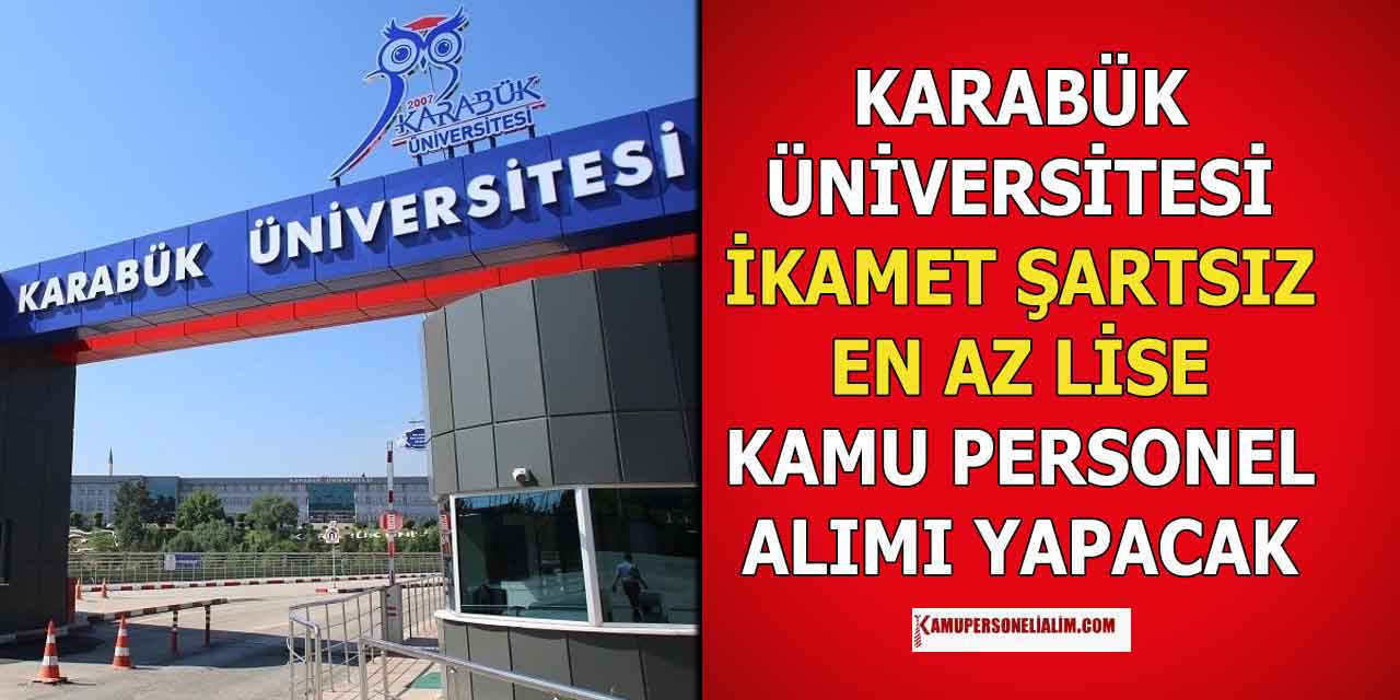 Karabük Üniversitesi 25 Kamu Personel Alımı Resmi Gazete'de
