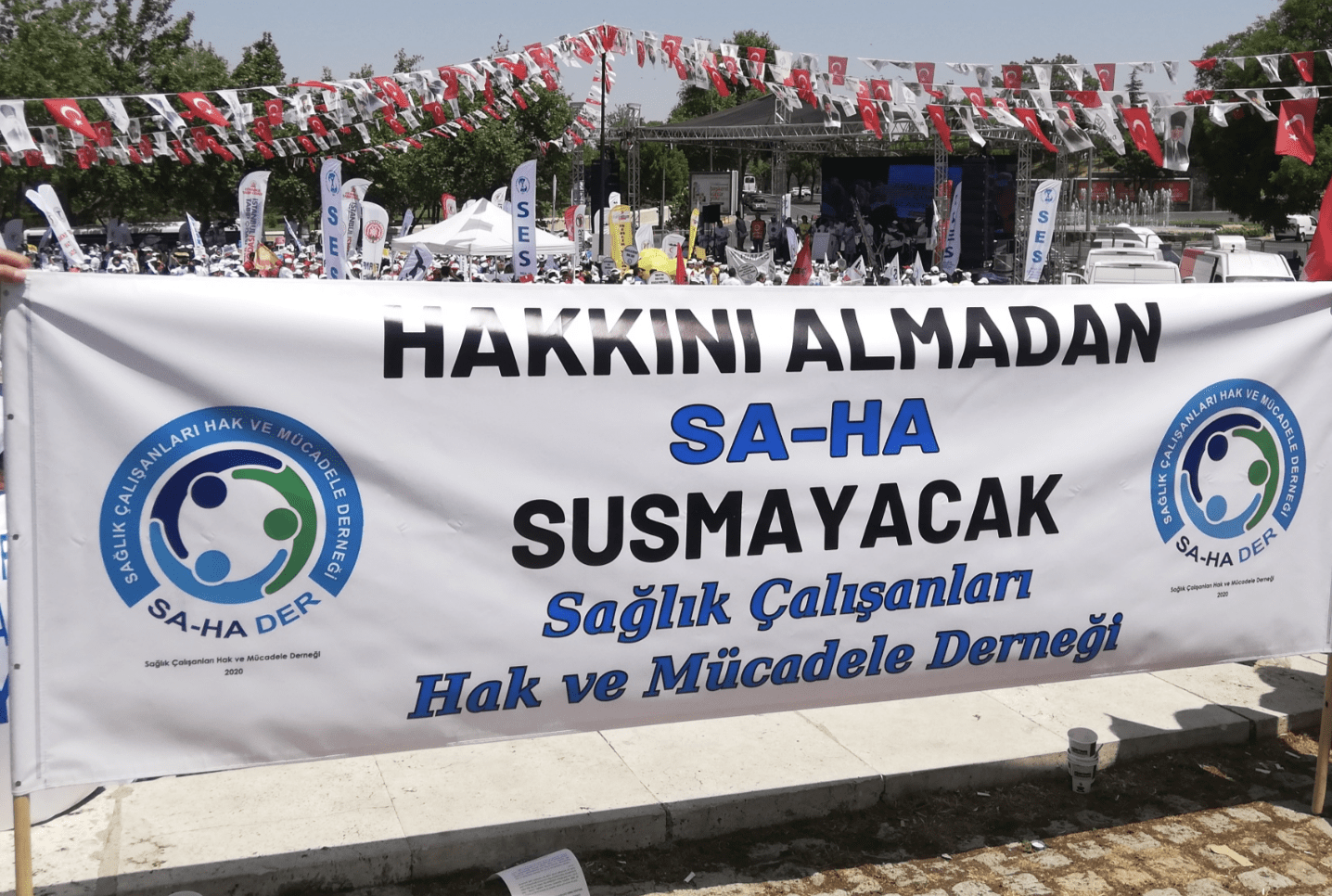 Sağlık Çalışanları Hak ve Mücadele Derneği (SAHADER) Başkanı Abdurrahman Aktürk,