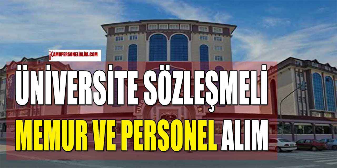 Turgut Özal Üniversitesi 8 Memur, İşçi ve Kamu Personel Alımı İlanı