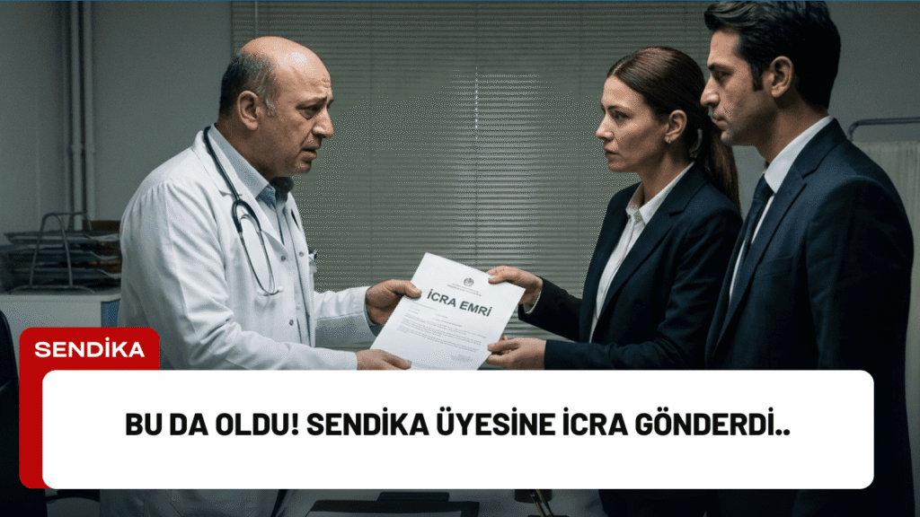 İzmir’de görev yapan bir hekime yönelik başlatılan icra takibi, sendika–üye