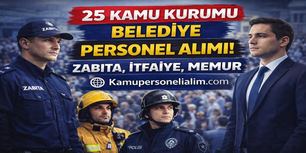 25 Kamu Kurumu Personel Alımı Yapacak! Zabıta, İtfaiye ve Memur Kadroları Açıldı