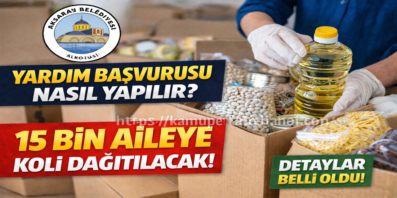 Aksaray Belediyesi Yardım Başvurusu ve Başvuru Sorgulama