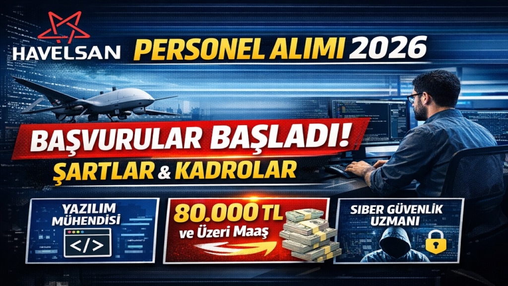 HAVELSAN Personel Alımı 2026 Şartlar, Kadrolar ve Maaş Detayları Açıklandı