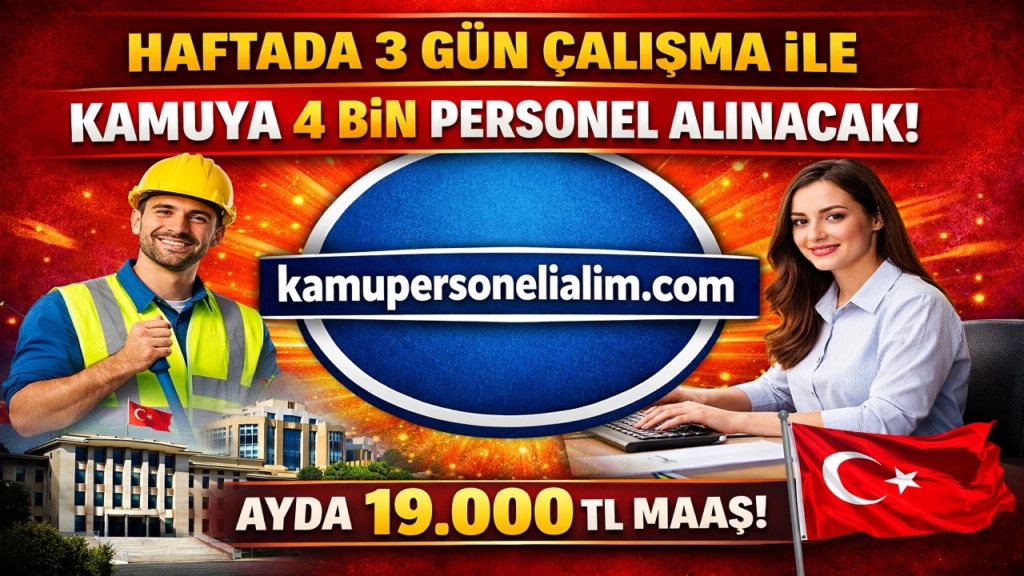 İŞKUR İUP Personel Alımı Başladı! Haftada 3 Gün Çalışana 19 Bin TL