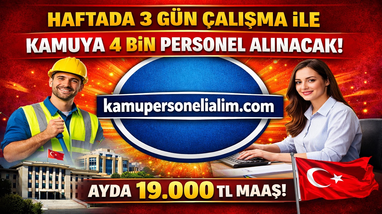 İŞKUR İUP Personel Alımı Başladı! Haftada 3 Gün Çalışana 19 Bin TL