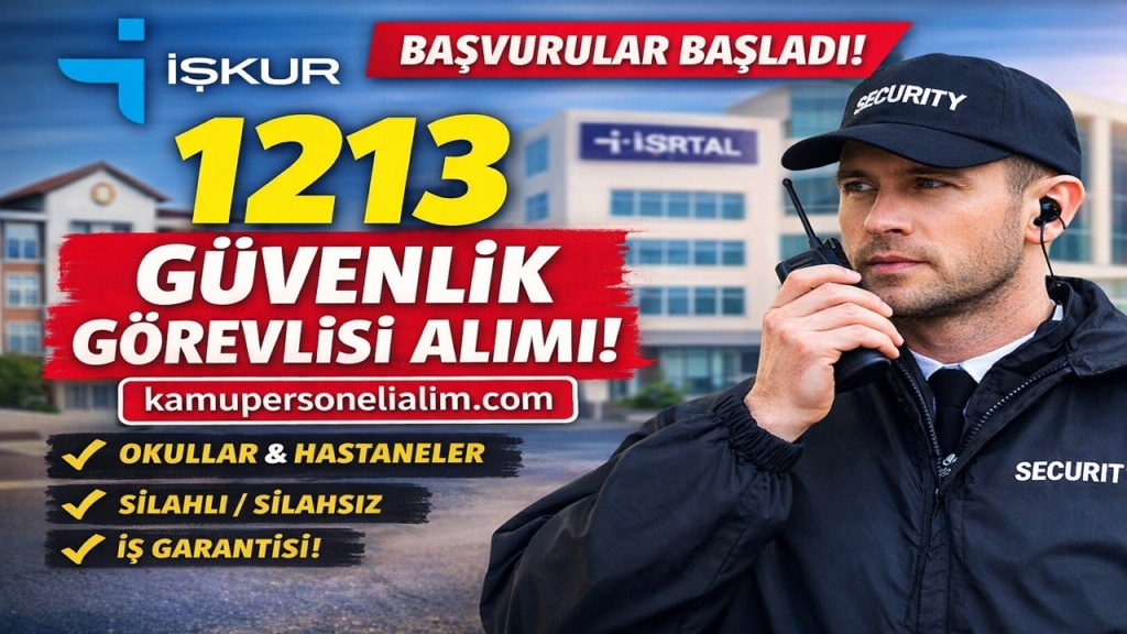 İŞKUR Üzerinden 1213 Özel Güvenlik Görevlisi Alımı Başladı: Okul ve Hastaneler İçin Yeni İlanlar
