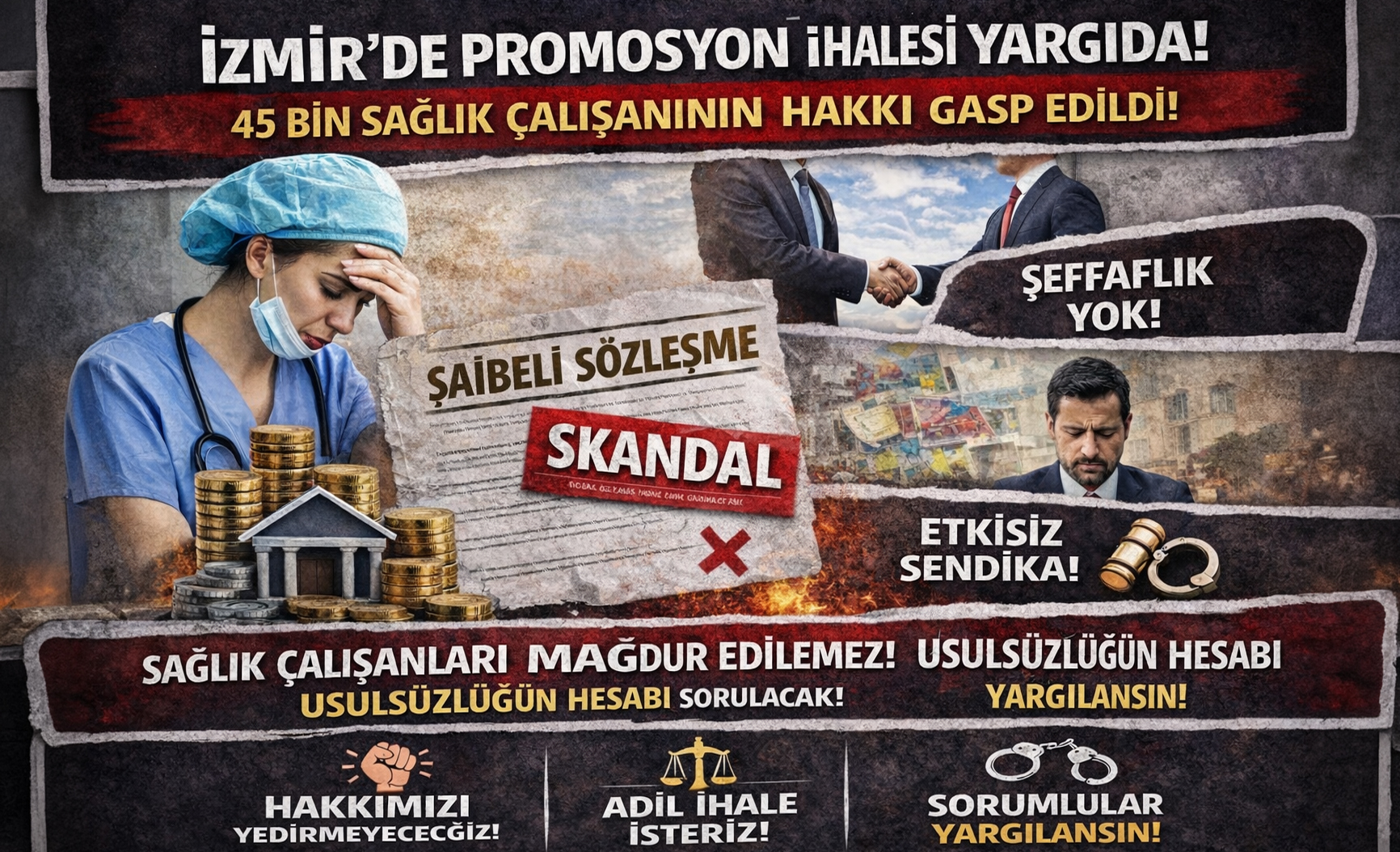 45 bin sağlık çalışanının hakkını ilgilendiren promosyon süreci yargıya taşındı.