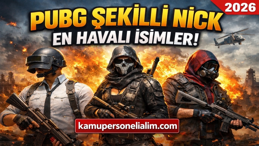 PUBG Şekilli Nick 2026 Önerileri, Sembolleri, İsimleri En Havalı PUBG Şekilli Nickler