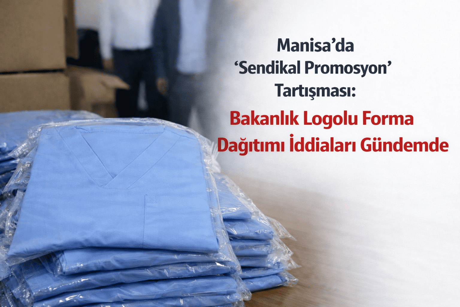Manisa’daki kamu hastanelerinde sağlık çalışanlarına yönelik gerçekleştirilen forma dağıtımı, “tarafsızlık”