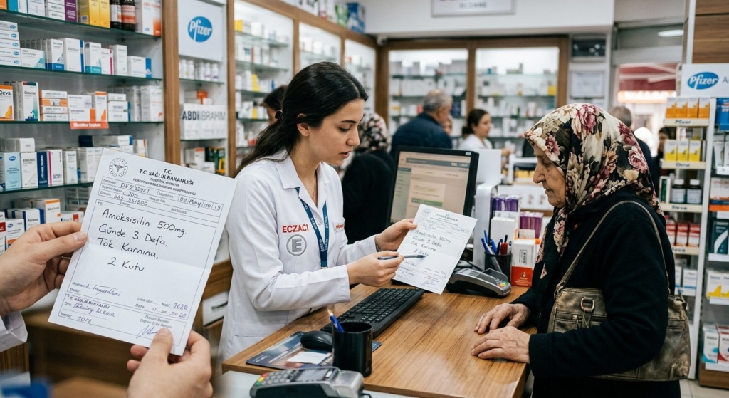 Eczane ziyaretlerinizde, elinizdeki reçetenin renginin veya e-reçete kodunun türünün, ilaç