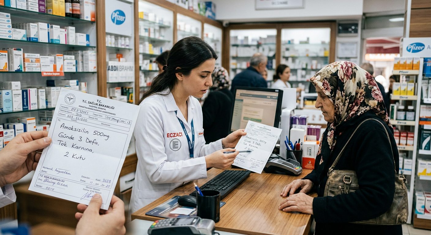 Eczane ziyaretlerinizde, elinizdeki reçetenin renginin veya e-reçete kodunun türünün, ilaç