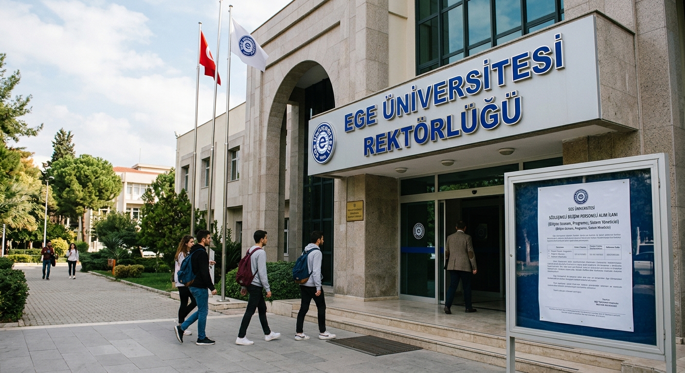 Ege Üniversitesi Rektörlüğü, Bilgi İşlem Daire Başkanlığı bünyesinde görevlendirilmek üzere,