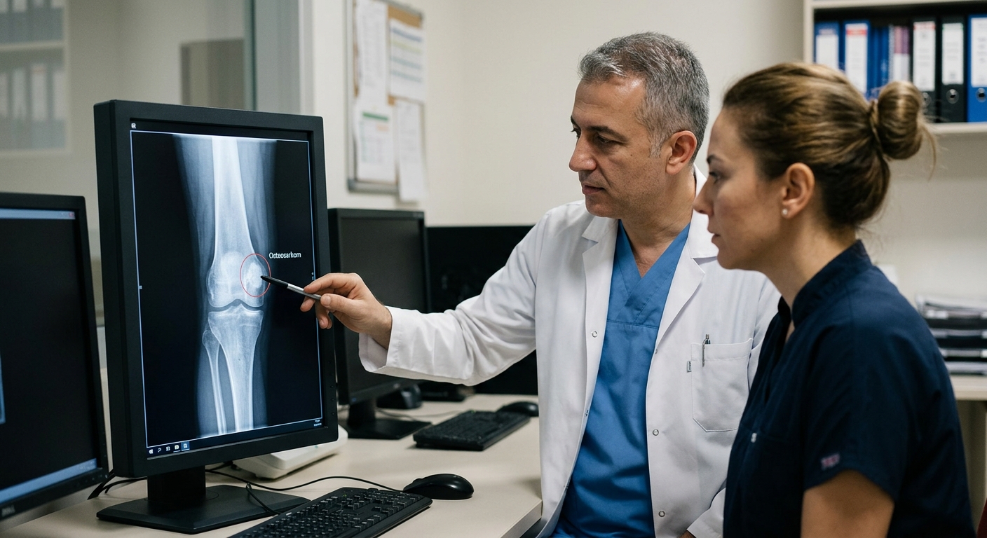 Osteosarkom, kemik dokusunda başlayan nadir fakat agresif bir kanser türüdür.