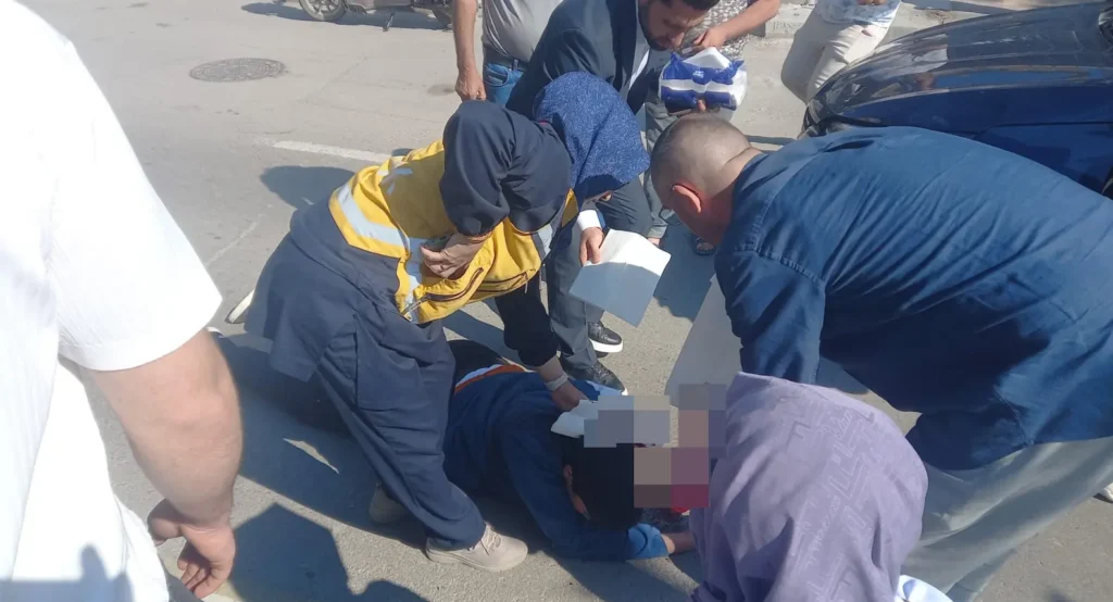 Aksaray'da 112 Acil Çağrı Merkezinde çalışan sağlık görevlisi Güllü Güçlüler,