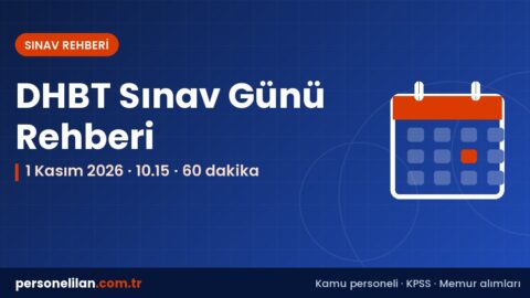 2026-DHBT 1 Kasım sınav günü rehberi ve DHBT puanının Diyanet alımlarında kullanımı