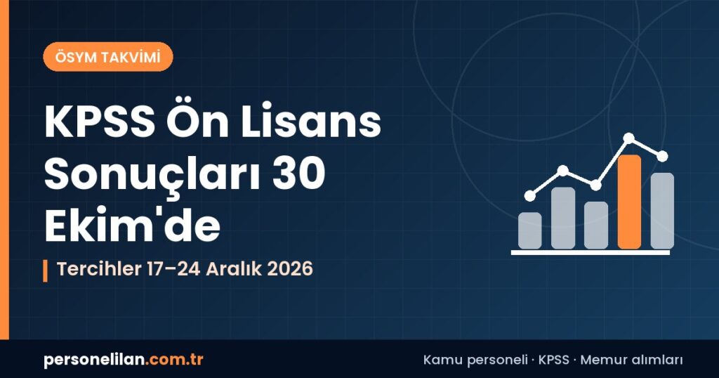 2026-KPSS Ön Lisans sonuçları 30 Ekim ve P93 puanıyla tercih süreci rehberi